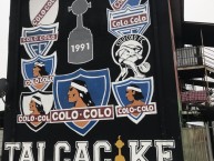 Mural - Graffiti - Pintada - "TalcacikeðŸ¤ŸðŸ»ðŸ¤ðŸ–¤ðŸ¤ŸðŸ»" Mural de la Barra: Garra Blanca • Club: Colo-Colo