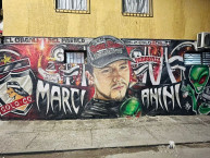 Mural - Graffiti - Pintadas - "LOS MARCIANINI CRIS INMORTAL" Mural de la Barra: Garra Blanca &bull; Club: Colo-Colo &bull; País: Chile