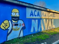 Mural - Graffiti - Pintadas - Mural de la Barra: Kaña Brava &bull; Club: Naval de Talcahuano &bull; País: Chile