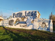 Mural - Graffiti - Pintada - "Punta lara fiel al lobo!" Mural de la Barra: La Banda de Fierro 22 &bull; Club: Gimnasia y Esgrima