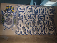 Mural - Graffiti - Pintadas - "SiemPRe tengo a mi lado a mi d10s" Mural de la Barra: La Banda de Fierro 22 &bull; Club: Gimnasia y Esgrima &bull; País: Argentina
