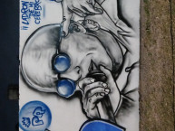 Mural - Graffiti - Pintadas - "Triperos al palo" Mural de la Barra: La Banda de Fierro 22 &bull; Club: Gimnasia y Esgrima &bull; País: Argentina