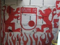 Mural - Graffiti - Pintada - Mural de la Barra: La Guardia Albi Roja Sur • Club: Independiente Santa Fe