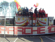 Mural - Graffiti - Pintada - Mural de la Barra: La Guardia Albi Roja Sur • Club: Independiente Santa Fe