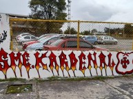 Mural - Graffiti - Pintada - Mural de la Barra: La Guardia Albi Roja Sur • Club: Independiente Santa Fe