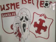 Mural - Graffiti - Pintada - Mural de la Barra: La Guardia Albi Roja Sur &bull; Club: Independiente Santa Fe
