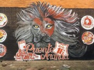 Mural - Graffiti - Pintada - Mural de la Barra: La Guardia Albi Roja Sur &bull; Club: Independiente Santa Fe