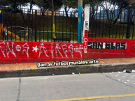 Mural - Graffiti - Pintadas - Mural de la Barra: La Guardia Albi Roja Sur &bull; Club: Independiente Santa Fe &bull; País: Colombia