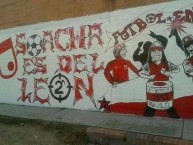 Mural - Graffiti - Pintada - Mural de la Barra: La Guardia Albi Roja Sur • Club: Independiente Santa Fe