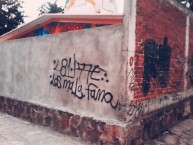 Mural - Graffiti - Pintada - "LA BANDA DEL MORELIA ~ LA FAMOSA BANDA DEL PONIENTE" Mural de la Barra: Locura 81 &bull; Club: Monarcas Morelia