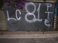 Mural - Graffiti - Pintada - "LA BANDA DEL MORELIA ~ LA FAMOSA BANDA DEL PONIENTE" Mural de la Barra: Locura 81 &bull; Club: Monarcas Morelia