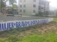 Mural - Graffiti - Pintada - Mural de la Barra: Los Cruzados • Club: Universidad Católica