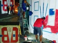 Mural - Graffiti - Pintada - Mural de la Barra: Los Cruzados • Club: Universidad Católica