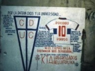 Mural - Graffiti - Pintada - Mural de la Barra: Los Cruzados &bull; Club: Universidad Católica