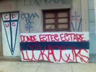 Mural - Graffiti - Pintada - Mural de la Barra: Los Cruzados &bull; Club: Universidad Católica