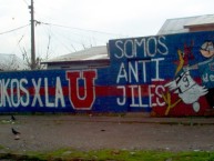 Mural - Graffiti - Pintada - "ANTI JILES" Mural de la Barra: Los de Abajo &bull; Club: Universidad de Chile - La U