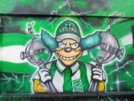 Mural - Graffiti - Pintadas - Mural de la Barra: Los del Sur • Club: Atlético Nacional • País: Colombia