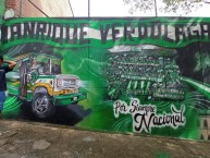 Mural - Graffiti - Pintadas - Mural de la Barra: Los del Sur • Club: Atlético Nacional • País: Colombia