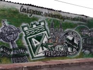 Mural - Graffiti - Pintadas - Mural de la Barra: Los del Sur • Club: Atlético Nacional • País: Colombia