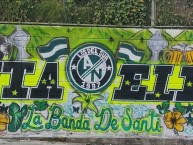 Mural - Graffiti - Pintadas - Mural de la Barra: Los del Sur • Club: Atlético Nacional • País: Colombia