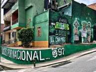 Mural - Graffiti - Pintadas - Mural de la Barra: Los del Sur • Club: Atlético Nacional • País: Colombia