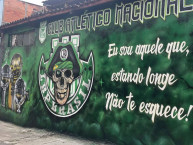 Mural - Graffiti - Pintadas - "La Banda Pirata Filial São Paulo" Mural de la Barra: Los del Sur &bull; Club: Atlético Nacional &bull; País: Colombia