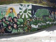 Mural - Graffiti - Pintadas - Mural de la Barra: Los del Sur • Club: Atlético Nacional • País: Colombia