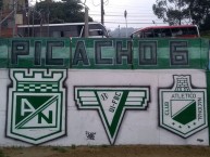 Mural - Graffiti - Pintada - Mural de la Barra: Los del Sur • Club: Atlético Nacional