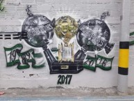 Mural - Graffiti - Pintadas - Mural de la Barra: Los del Sur • Club: Atlético Nacional • País: Colombia