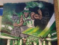 Mural - Graffiti - Pintada - Mural de la Barra: Los del Sur • Club: Atlético Nacional