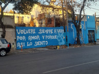 Mural - Graffiti - Pintada - "Volveré siempre a verte por amor y por q así lo siento!" Mural de la Barra: Los Inmortales &bull; Club: Temperley