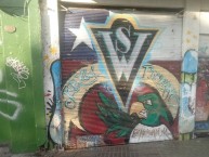 Mural - Graffiti - Pintada - Mural de la Barra: Los Panzers • Club: Santiago Wanderers