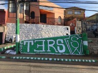 Mural - Graffiti - Pintada - Mural de la Barra: Los Panzers • Club: Santiago Wanderers