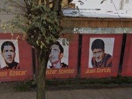 Mural - Graffiti - Pintadas - "Ídolos del club" Mural de la Barra: Los Rojinegros &bull; Club: Rangers de Talca &bull; País: Chile