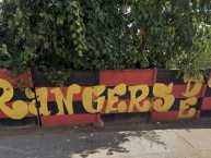 Mural - Graffiti - Pintadas - Mural de la Barra: Los Rojinegros &bull; Club: Rangers de Talca &bull; País: Chile