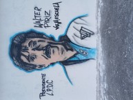 Mural - Graffiti - Pintadas - "Walter piriz presente en el troccoli" Mural de la Barra: Los Villeros &bull; Club: Cerro &bull; País: Uruguay