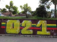 Mural - Graffiti - Pintadas - Mural de la Barra: Revolución Vinotinto Sur • Club: Tolima • País: Colombia