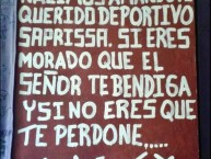 Mural - Graffiti - Pintada - "Mural con frase al Deportivo Saprissa. Ultra Morada." Mural de la Barra: Ultra Morada • Club: Saprissa