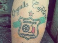 Tattoo - Tatuaje - tatuagem - Tatuaje de la Barra: Artillería Verde Sur • Club: Deportes Quindío