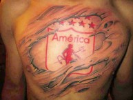 Tattoo - Tatuaje - tatuagem - Tatuaje de la Barra: Baron Rojo Sur • Club: América de Cáli