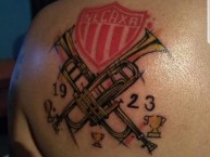 Tattoo - Tatuaje - tatuagem - Tatuaje de la Barra: Comando Rojiblanco • Club: Club Necaxa