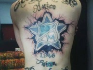 Tattoo - Tatuaje - tatuagem - Tatuaje de la Barra: Comandos Azules • Club: Millonarios