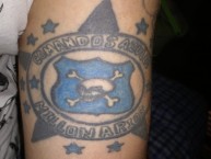 Tattoo - Tatuaje - tatuagem - Tatuaje de la Barra: Comandos Azules • Club: Millonarios