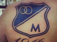 Tattoo - Tatuaje - tatuagem - Tatuaje de la Barra: Comandos Azules • Club: Millonarios