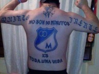 Tattoo - Tatuaje - tatuagem - Tatuaje de la Barra: Comandos Azules • Club: Millonarios