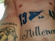 Tattoo - Tatuaje - tatuagem - Tatuaje de la Barra: Comandos Azules • Club: Millonarios