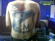 Tattoo - Tatuaje - tatuagem - Tatuaje de la Barra: Comandos Azules • Club: Millonarios