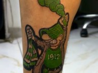 Tattoo - Tatuaje - tatuagem - "'Andy cup RADICAL'" Tatuaje de la Barra: Frente Radical Verdiblanco &bull; Club: Deportivo Cali &bull; País: Colombia