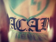 Tattoo - Tatuaje - tatuagem - Tatuaje de la Barra: Frente Radical Verdiblanco &bull; Club: Deportivo Cali &bull; País: Colombia