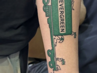 Tattoo - Tatuaje - tatuagem - Tatuaje de la Barra: Frente Radical Verdiblanco &bull; Club: Deportivo Cali &bull; País: Colombia